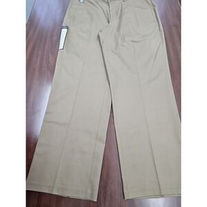Haggar Premium No Iron Khaki Pants Mens 38x30 Classic Stretch Dress Casual NWT